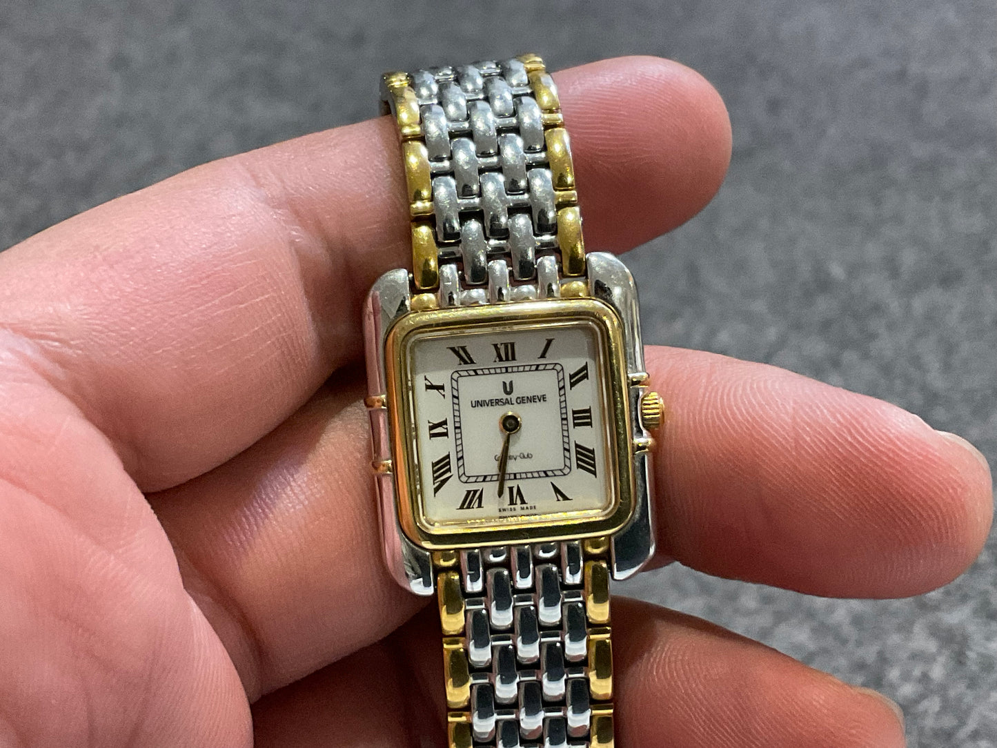 Universal Geneve Country Club Two Tone Roman Dial Women’s Watch