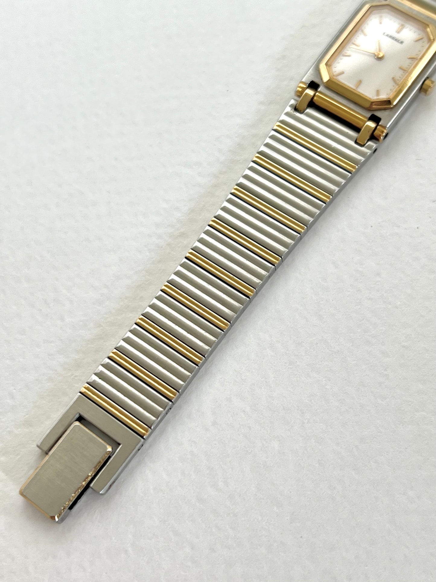 Lassale by Seiko Two Tone Rectangular Watch