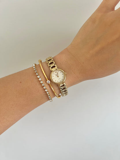 Seiko Tissé Gold Bracelet Women’s Watch