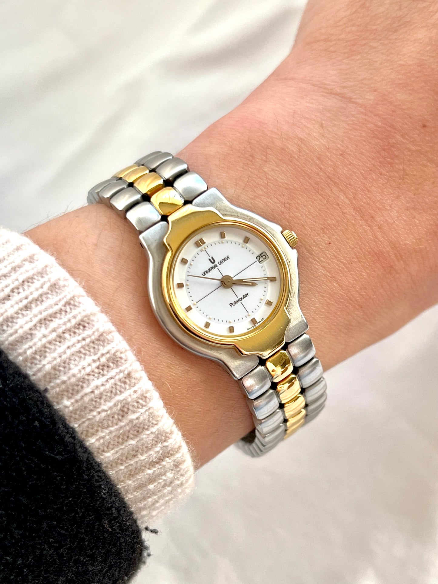 Universal Geneve Polerouter Two Tone Women’s Watch