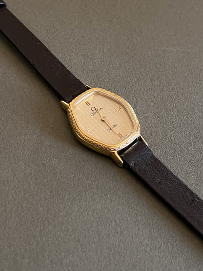 Omega De Ville Ladies Gold Tonneau Watch