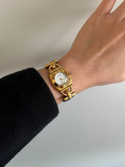 Gucci Horsebit Women's Watch White Dial 6300L