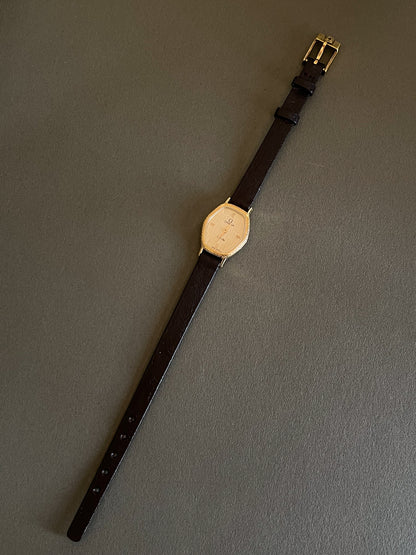 Omega De Ville Ladies Gold Tonneau Watch