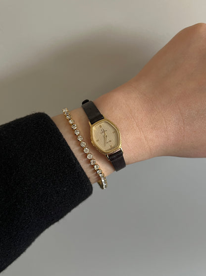 Omega De Ville Ladies Gold Tonneau Watch