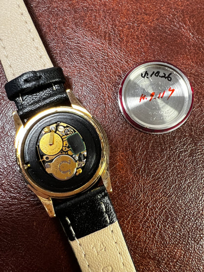 Omega Seamaster Ladies Gold Watch with Cream Dial