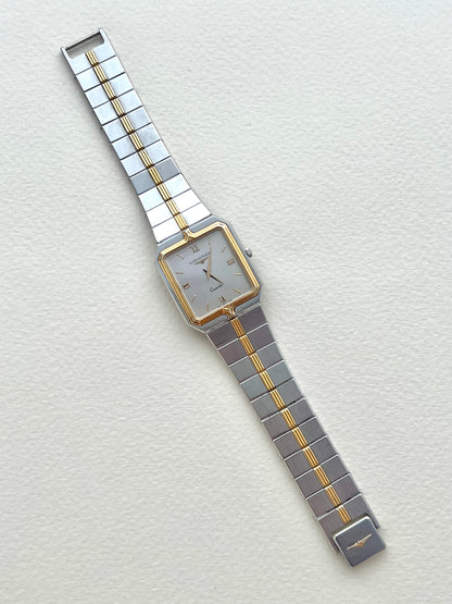 Longines Flagship Two Tone Rectangular Unisex Watch