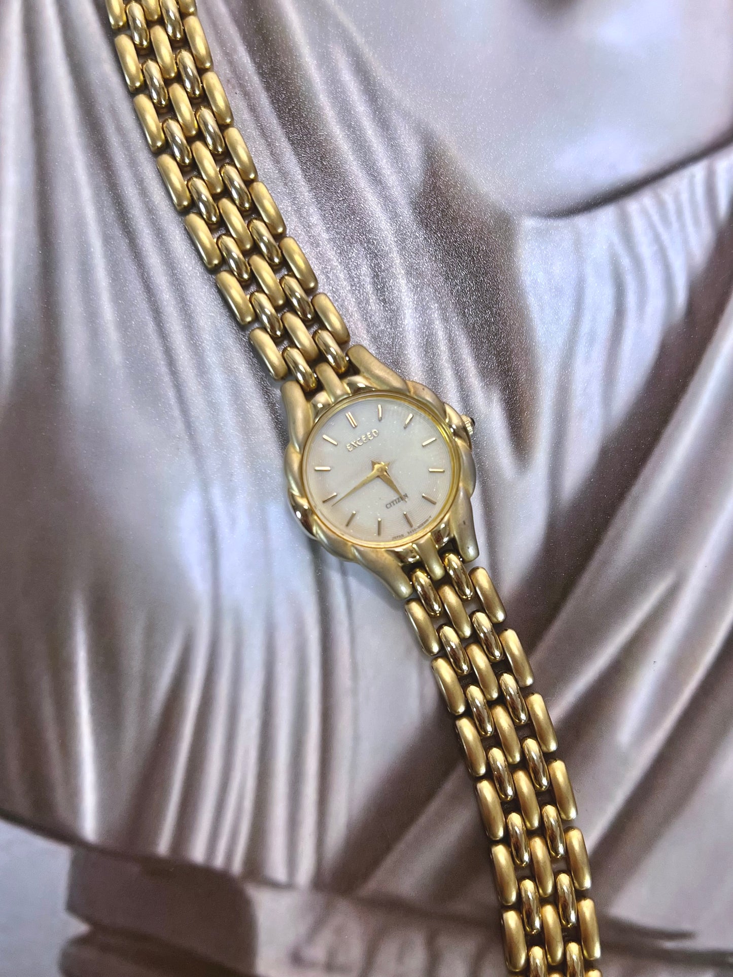 Citizen Exceed Gold Floral Case Women’s Watch