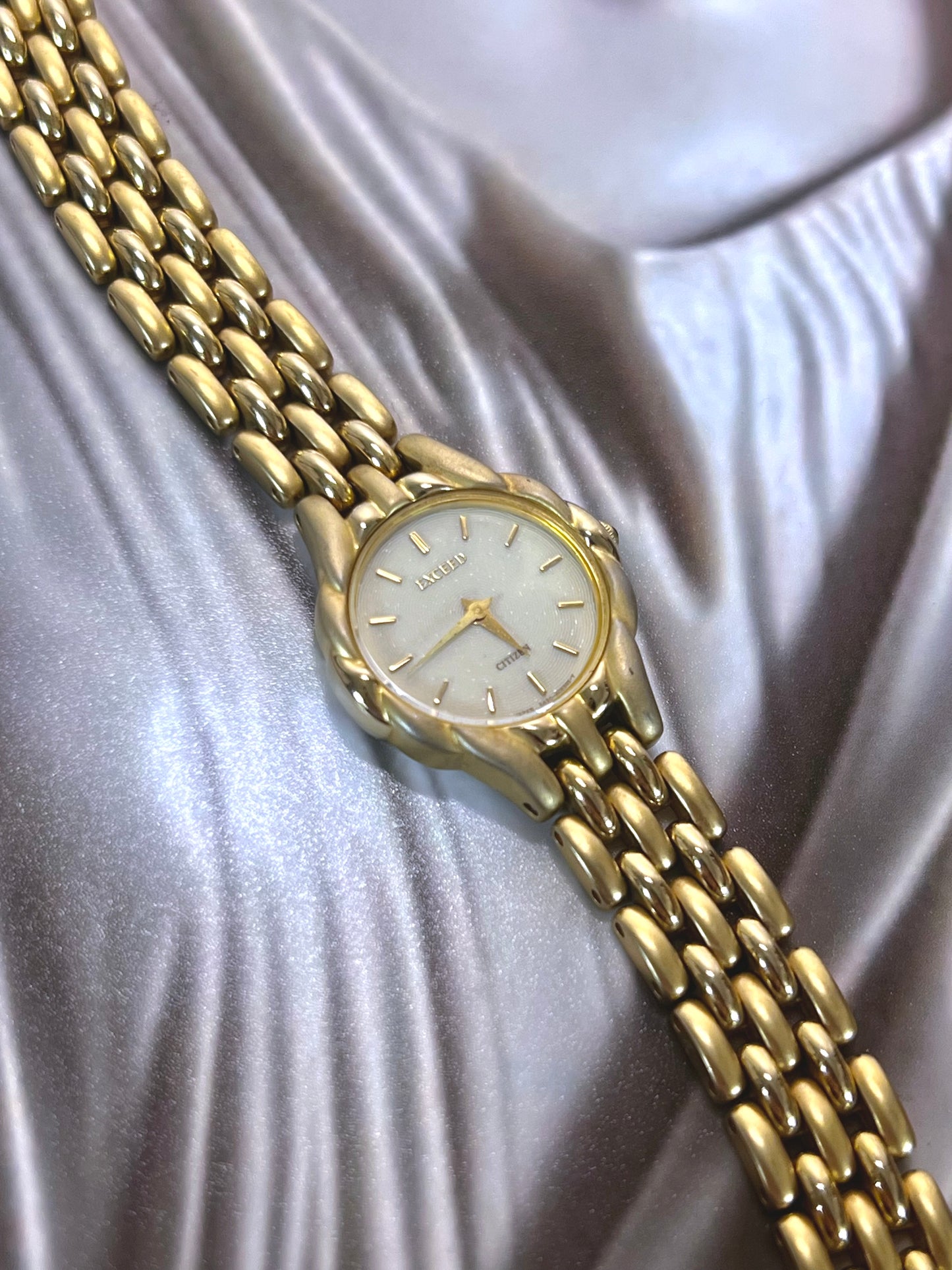 Citizen Exceed Gold Floral Case Women’s Watch