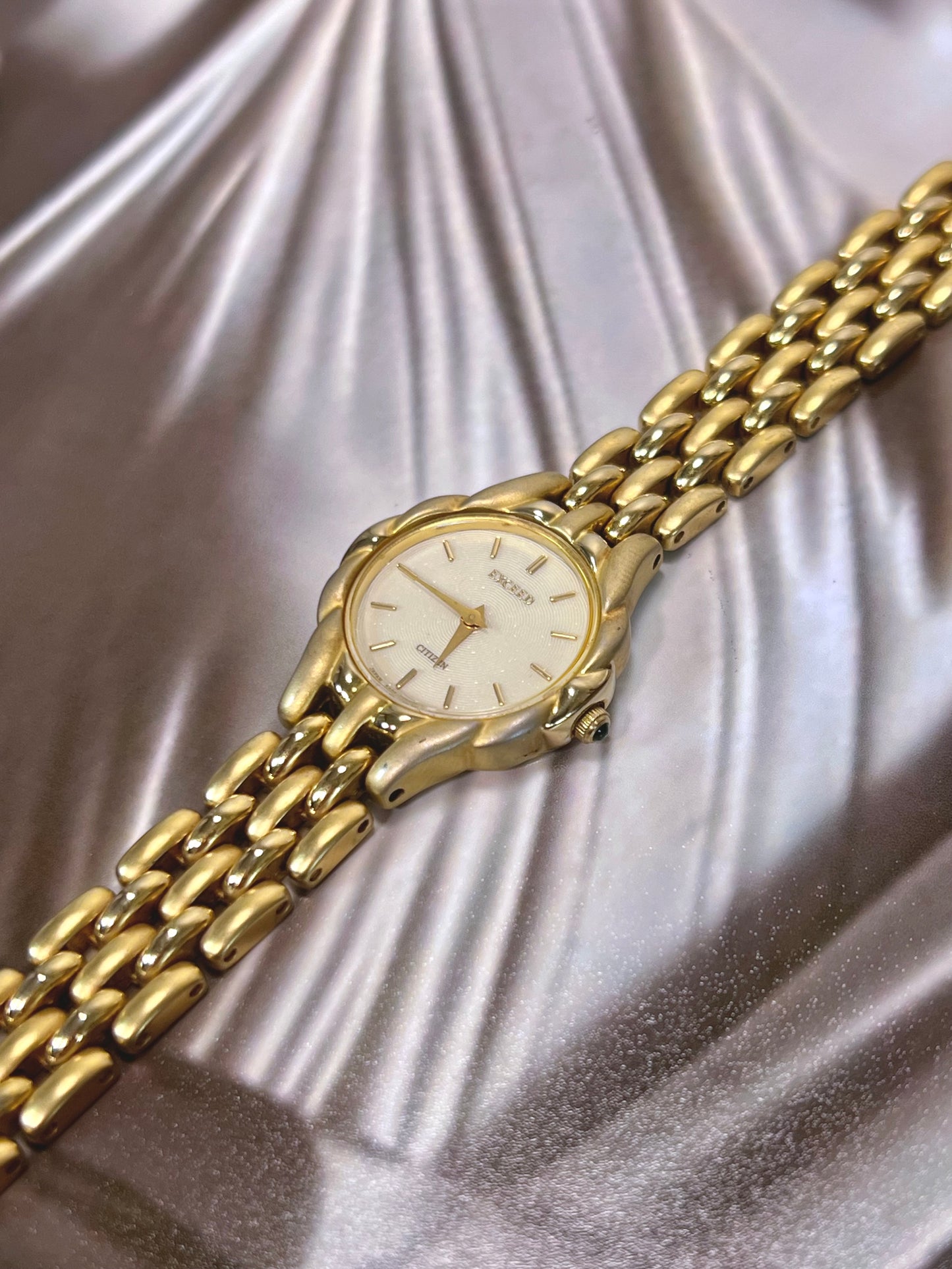 Citizen Exceed Gold Floral Case Women’s Watch