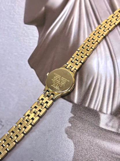 Citizen Exceed Gold Floral Case Women’s Watch