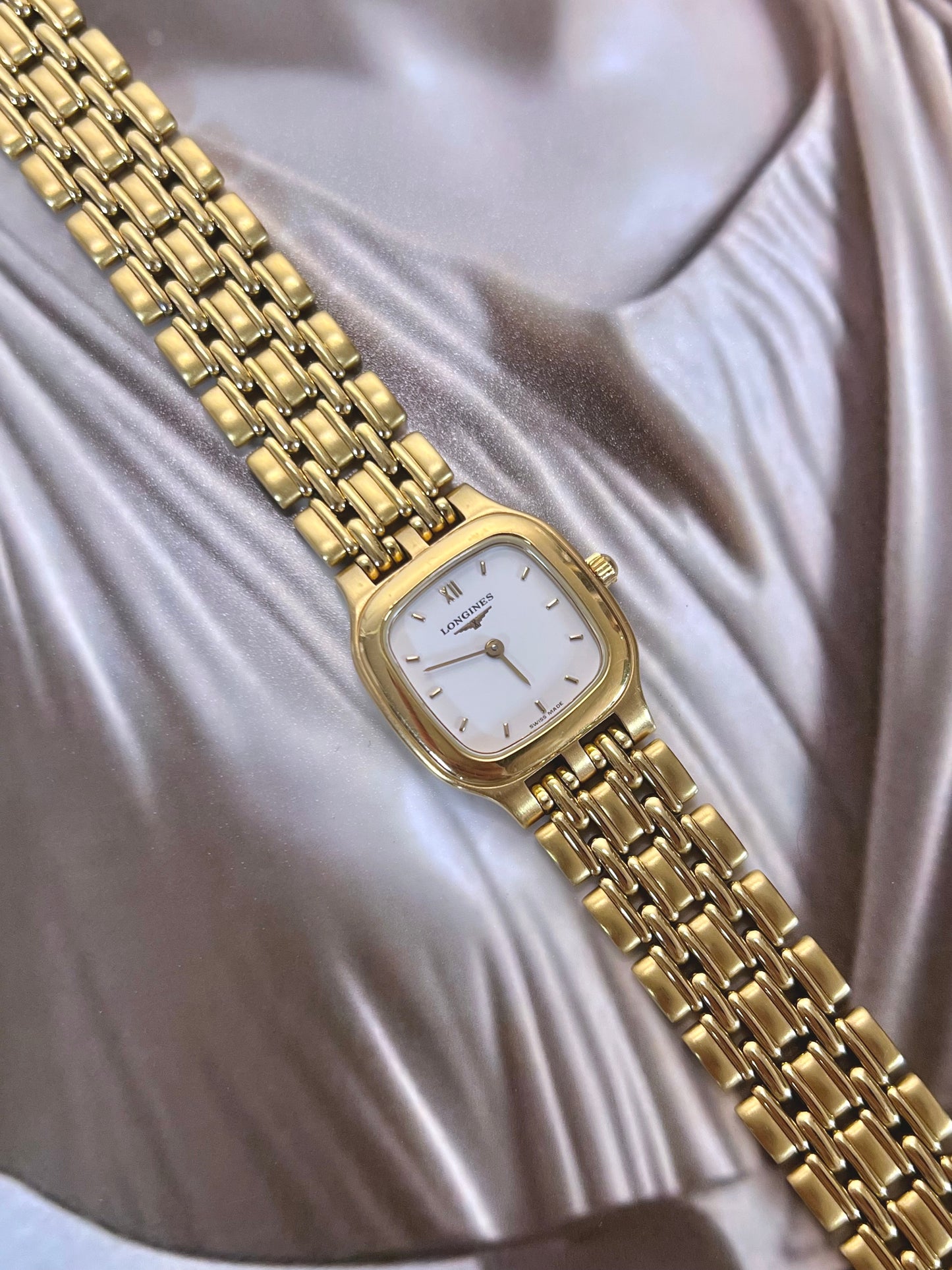 Longines Gold Draped Link Women’s Watch