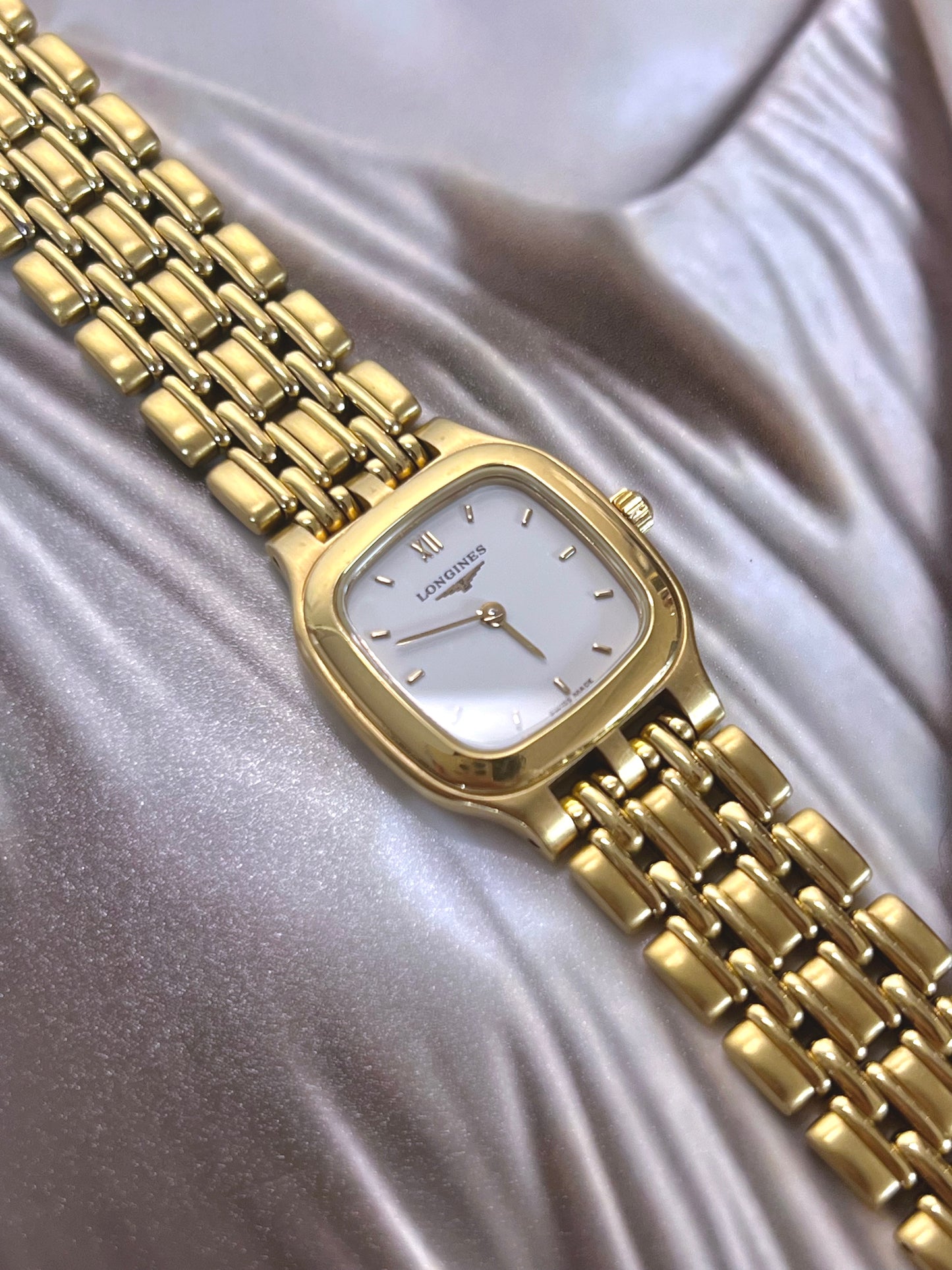 Longines Gold Draped Link Women’s Watch