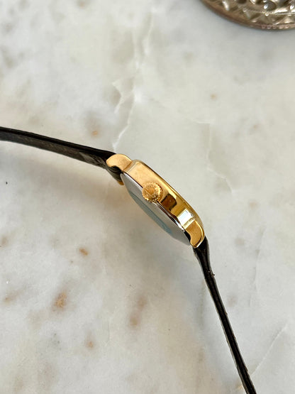 Longines Gold Tone Cushion Women's Watch with Champagne Dial