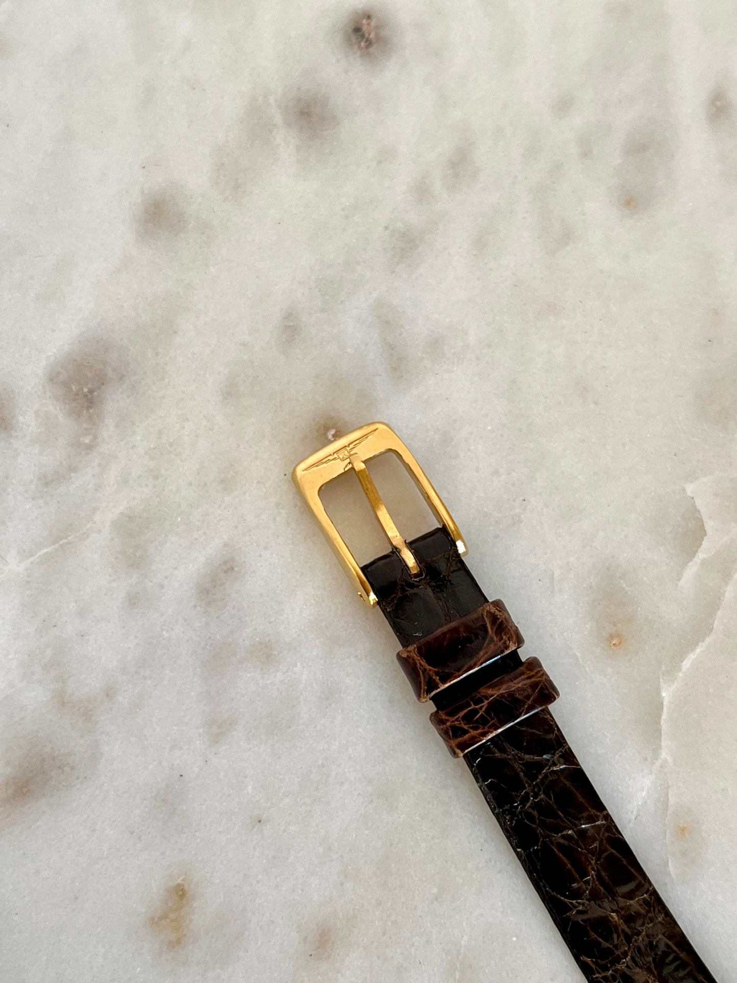 Longines Gold Tone Cushion Women's Watch with Champagne Dial