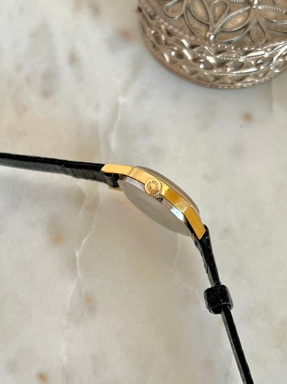 Longines Gold Tone Round Women's Watch with Golden Dial