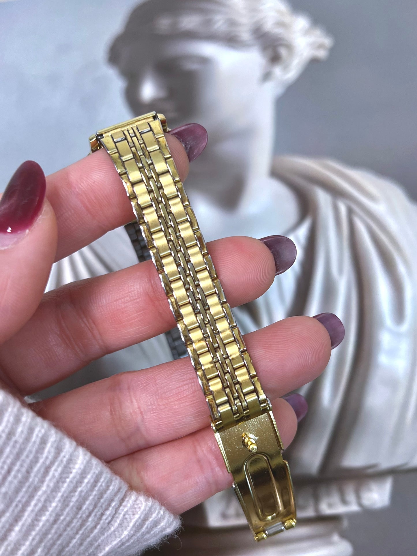 Seiko Exceline Frosted Gold Dial Jewellery Watch