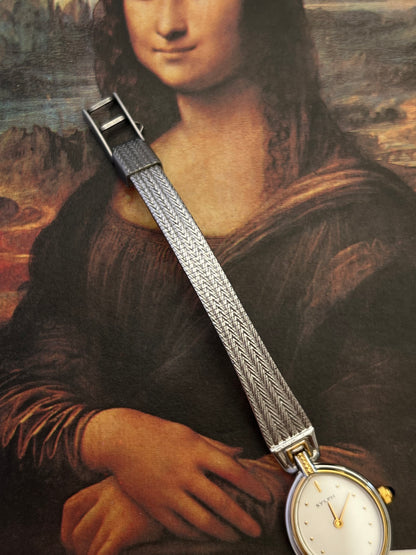 Citizen Sylph Two Tone Oval Women's Watch with Ribbon Like Bracelet