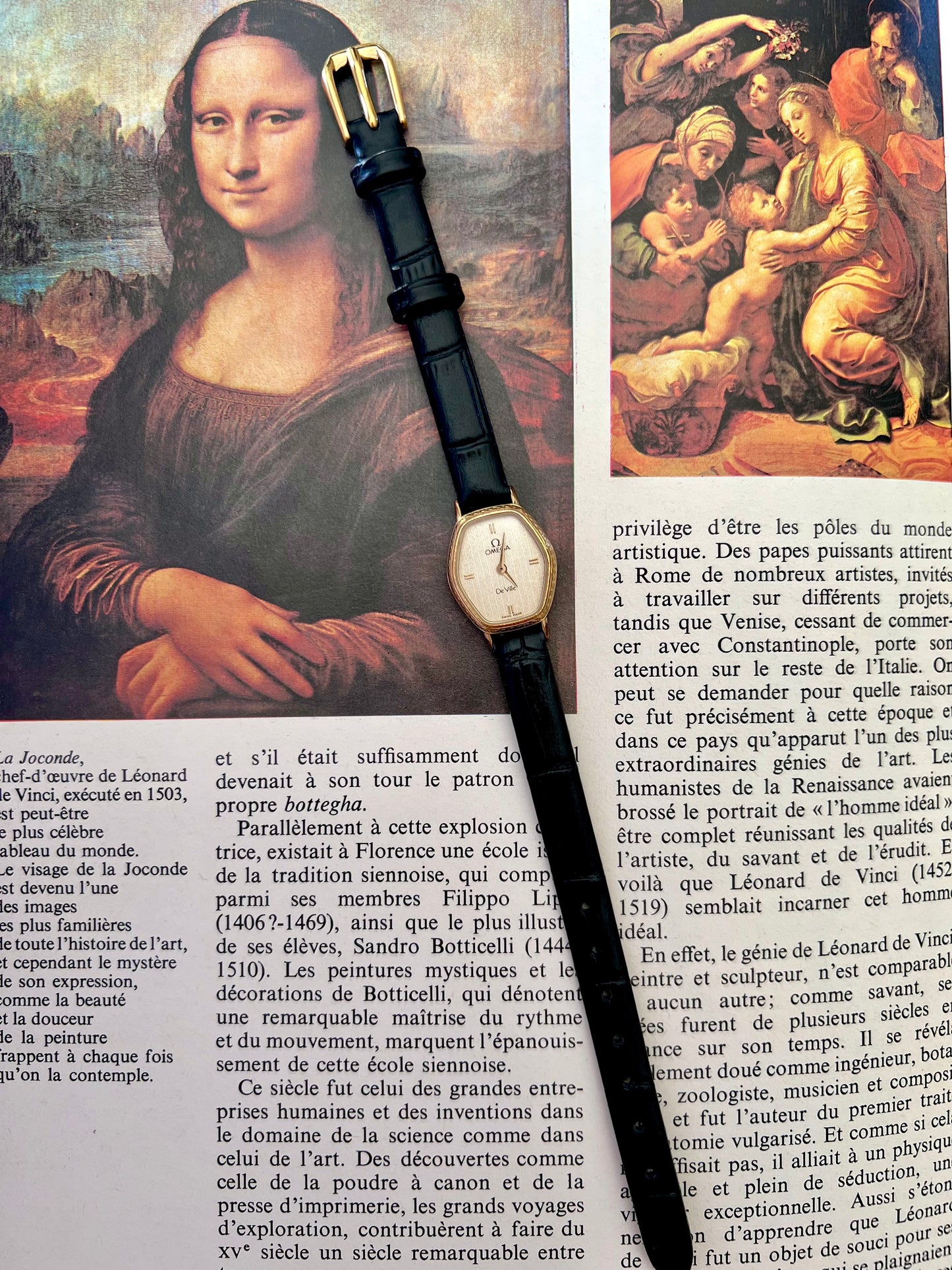 Omega De Ville Ladies Gold Tonneau Watch