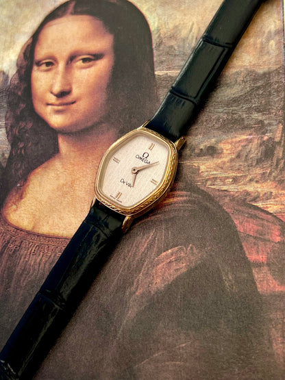 Omega De Ville Ladies Gold Tonneau Watch