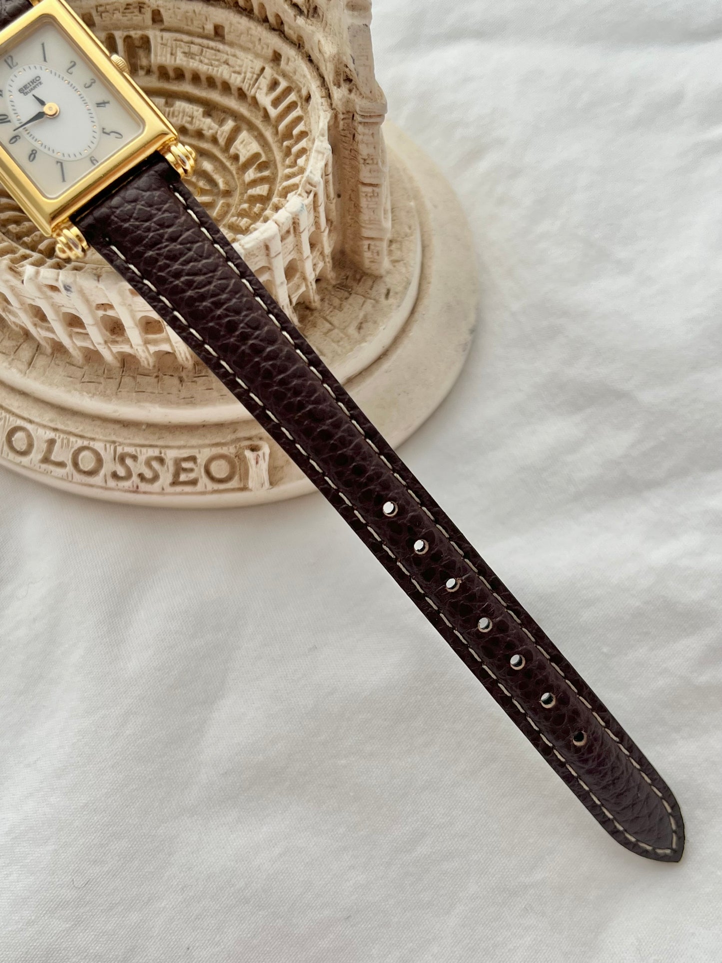 Seiko Gold Rectangular Roman Dial Women’s Watch