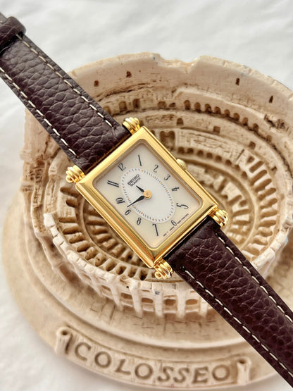 Seiko Gold Rectangular Roman Dial Women’s Watch