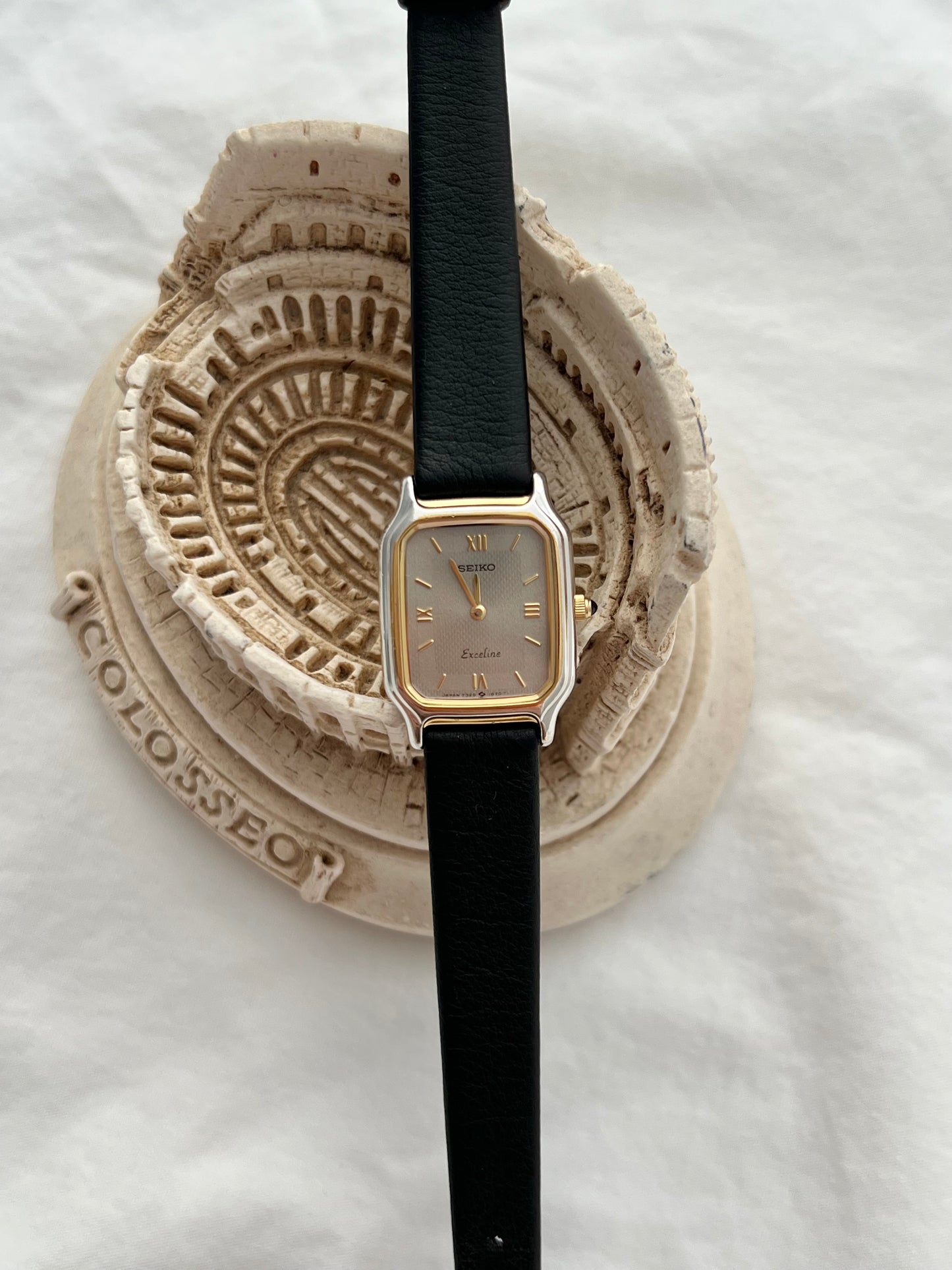 Seiko Exceline Silver Textured Dial Women’s Watch