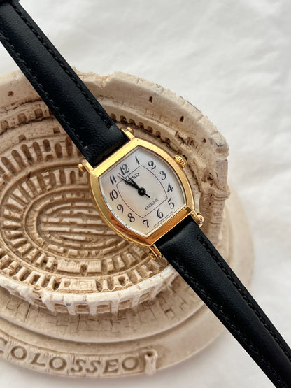 Seiko Exceline Mother of Pearl Tonneau Women’s Watch