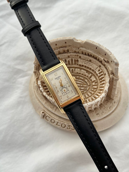 Gruen Curvex Gold Rectangular Small Seconds Women’s Watch