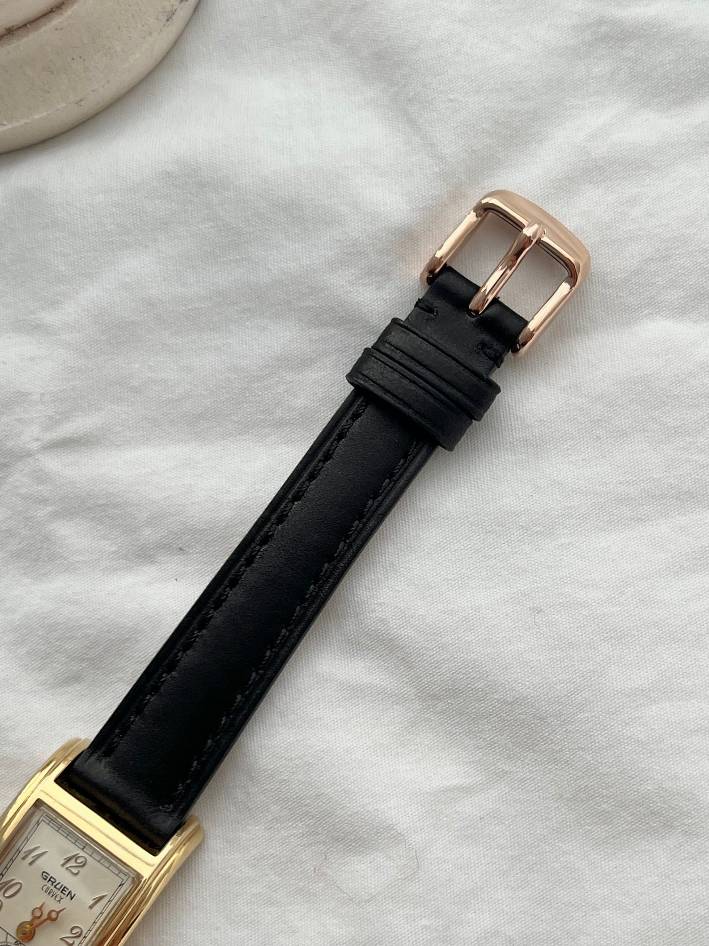 Gruen Curvex Gold Rectangular Small Seconds Women’s Watch