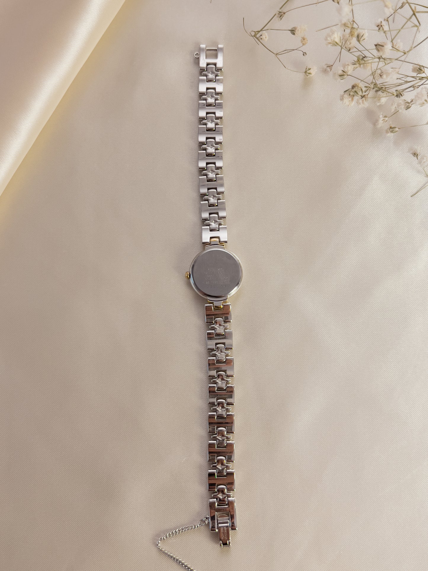 Seiko Tisse Two Tone Women's Watch with Rope Bezel and RARE Ash Blue Dial