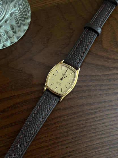 Omega De Ville Tonneau Grid Dial Womens Watch