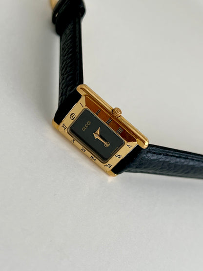 Gucci Tank Roman Bezel Rectangular Womens Watch