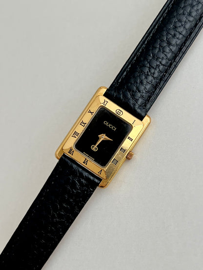 Gucci Tank Roman Bezel Rectangular Womens Watch