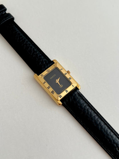 Gucci Tank Roman Bezel Rectangular Womens Watch