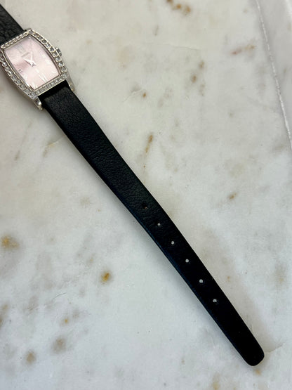 Seiko Lukia Tonneau Women's Watch with Diamond Set Bezel