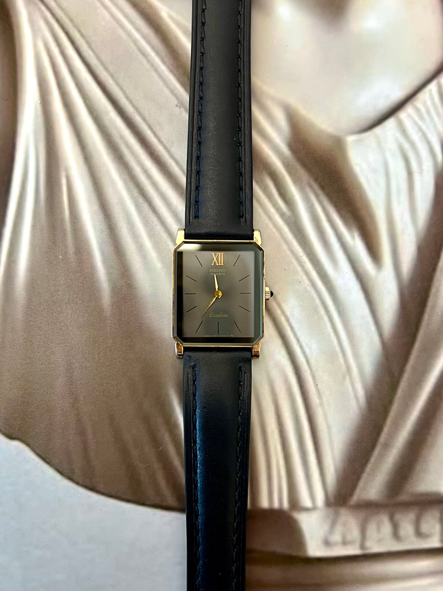 Seiko Exceline Black Mirror Dial Women’s Watch