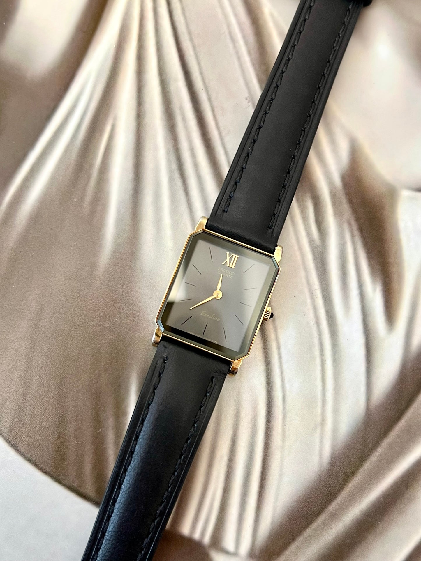 Seiko Exceline Black Mirror Dial Women’s Watch