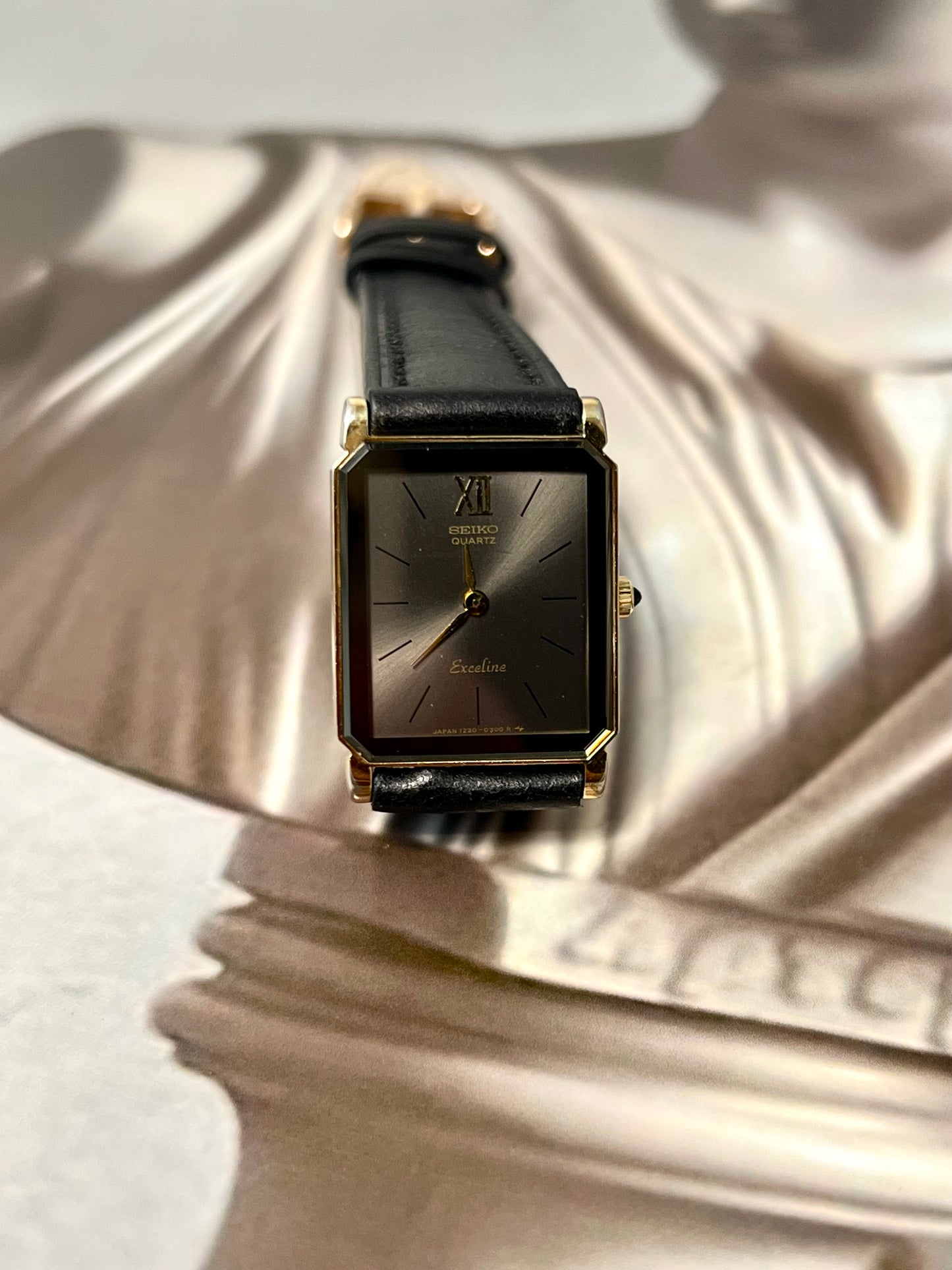 Seiko Exceline Black Mirror Dial Women’s Watch