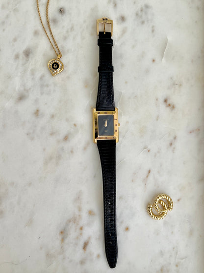 Gucci Tank Roman Bezel Rectangular Womens Watch