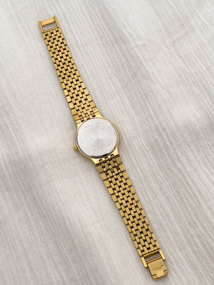 Longines Gold Ladies’ Watch with Patterned Dial & Bracelet