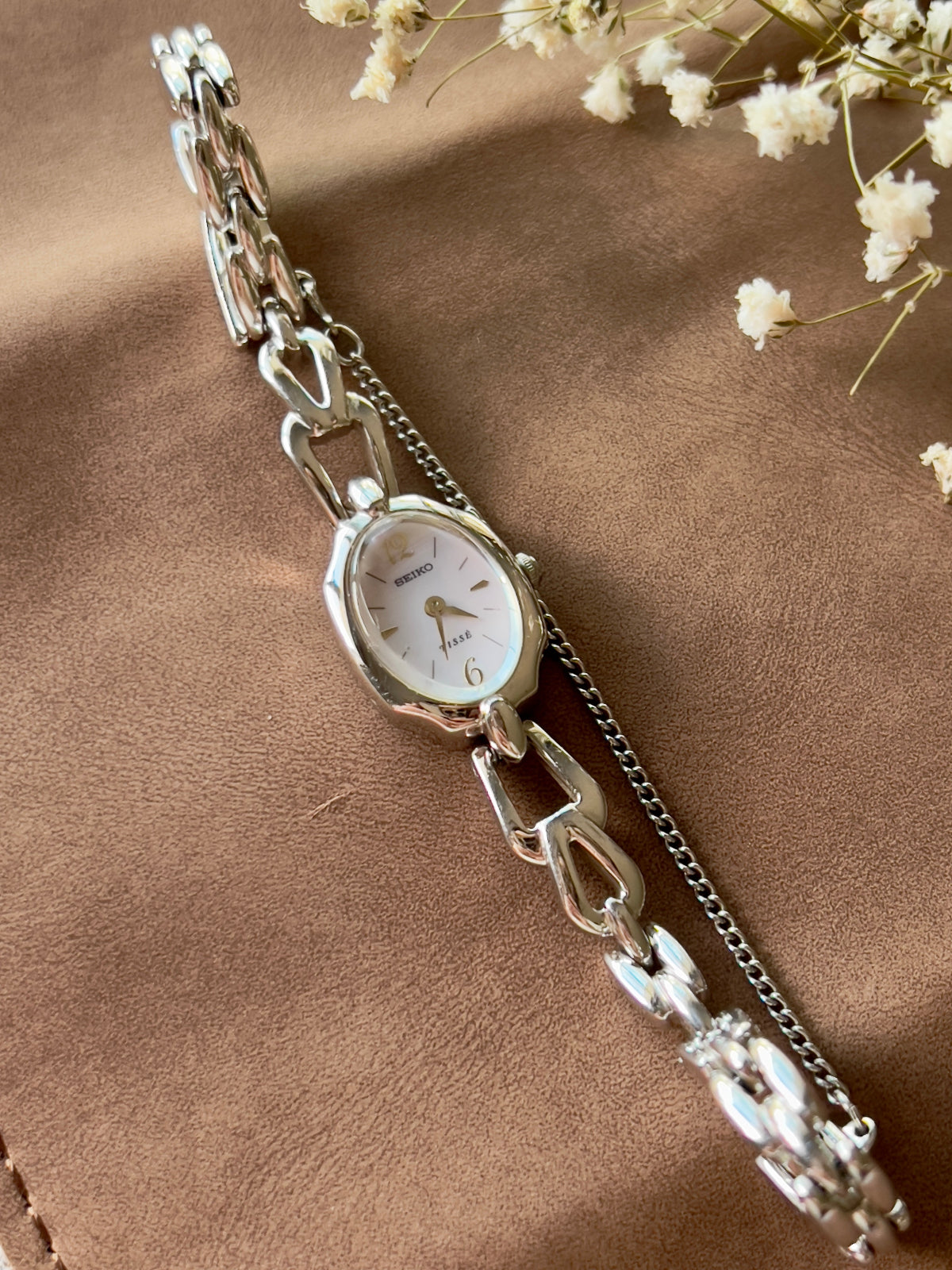 Seiko Tisse Women's Watch with Light Pink Pearl Dial