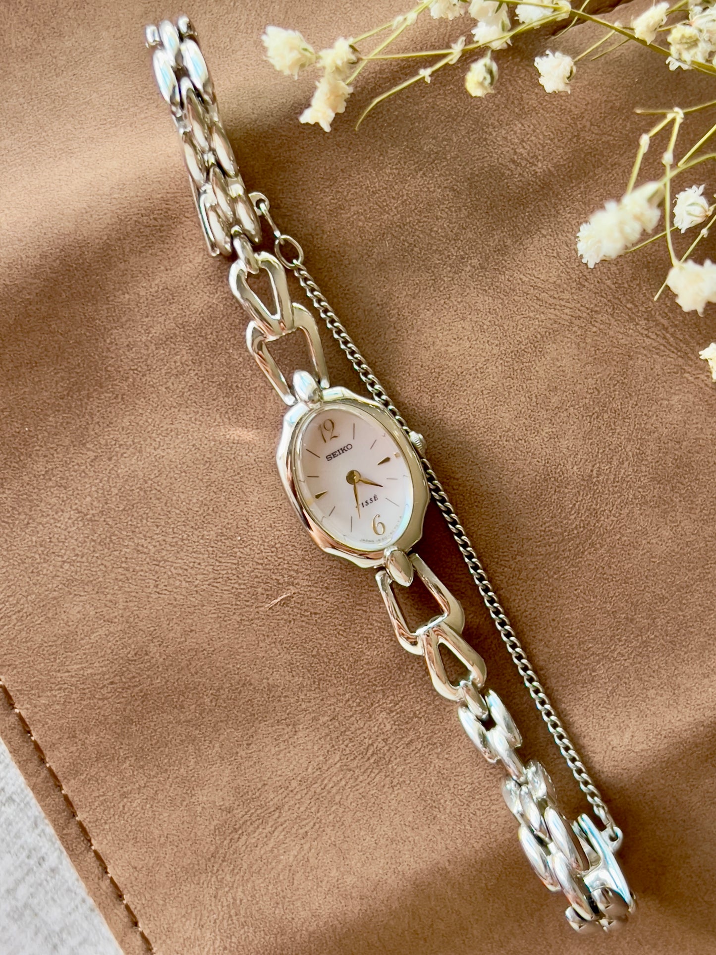 Seiko Tisse Women's Watch with Light Pink Pearl Dial