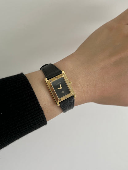 Gucci Tank Roman Bezel Rectangular Womens Watch