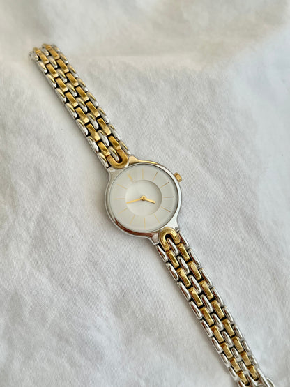 Yves Saint Laurent White Medallion Dial Women’s Watch