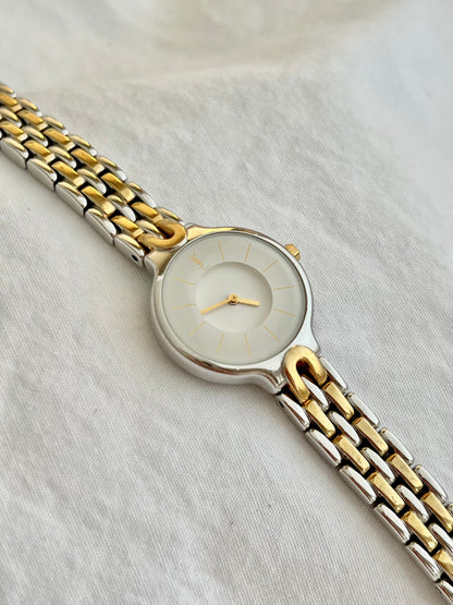 Yves Saint Laurent White Medallion Dial Women’s Watch