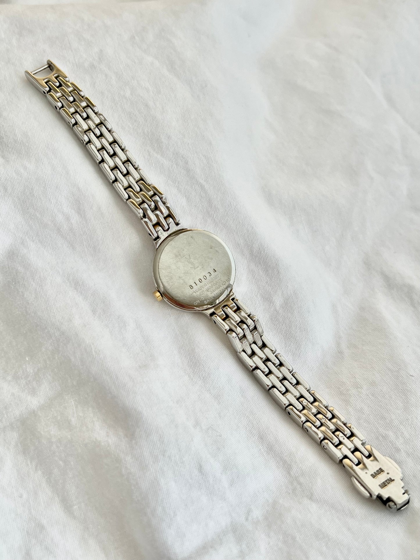 Yves Saint Laurent White Medallion Dial Women’s Watch