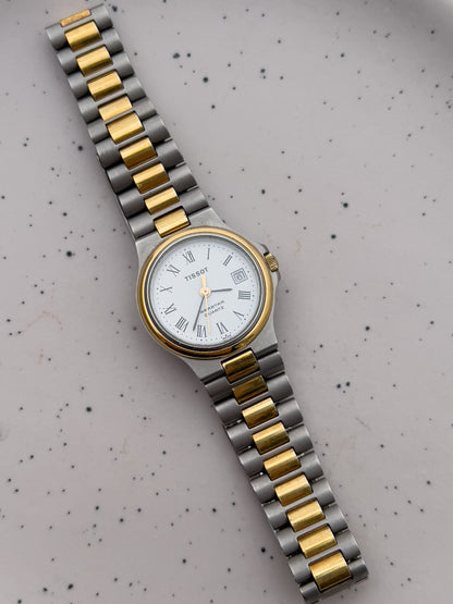 Tissot Seastar Two-Tone Ladies’ Quartz Watch with Roman Numerals