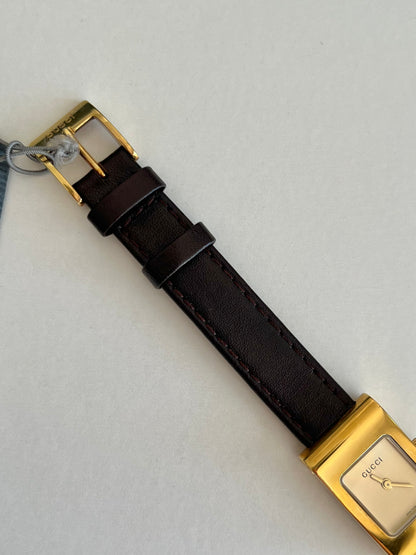 Gucci Gold Scroll Case Women's Watch