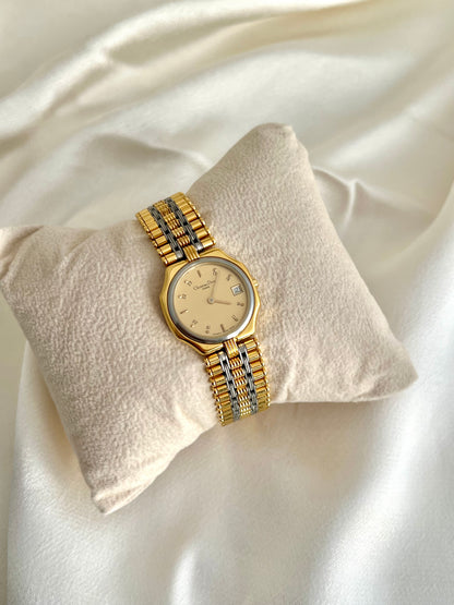 Christian Dior Two Tone Bracelet Women’s Watch 18k Gold Electroplated
