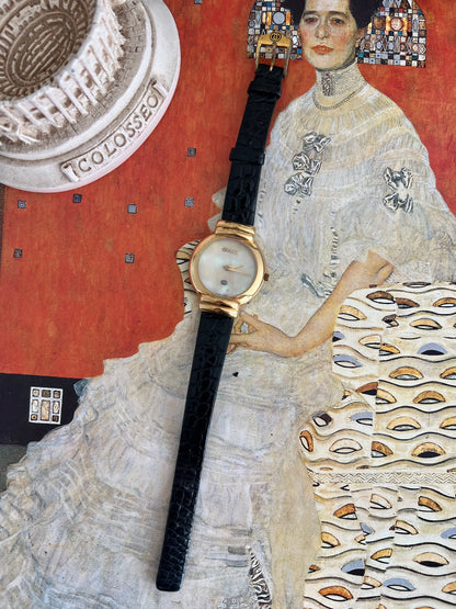 Gucci Mother of Pearl Dial Gold Tone Women’s Watch